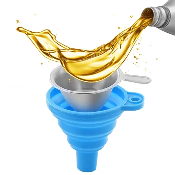 Yeni Metal UV Reçine filtreli fincan + Silikon SLA 3D Yazıcı UV Reçine huni 3d yazıcı parçaları