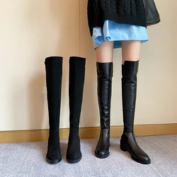 Women's high boots Over the Knee Basic Style Designer Woman Boots Slip On Winter Shoes Women Stretch Boots botines botas mujer