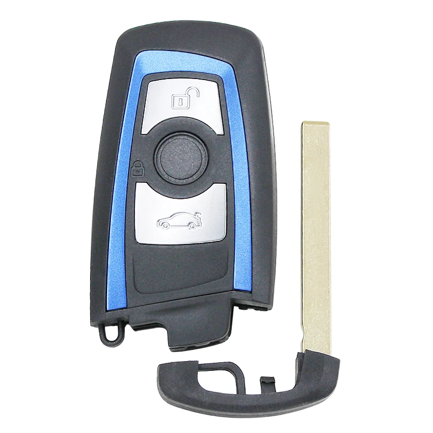 Ecusells 3B Remote Key 315MHz YGOHUF5662,434MHz HUF5767,868 MHz HUF5661 For BMW 5 7 F Series X5 X6 F30 CAS4 CAS4+ Blue ID49 chip