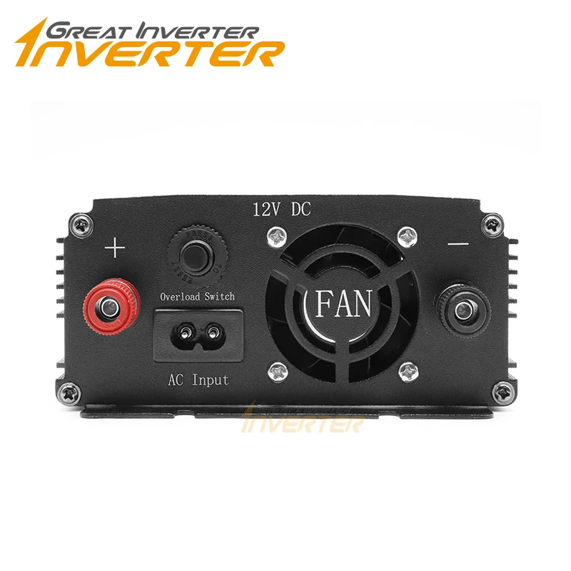 500W Off Grid Inverter with Charger, MAX 1000W UPS DC12V AC110V/220V Modified Sine Wave Power Inverter with charge function