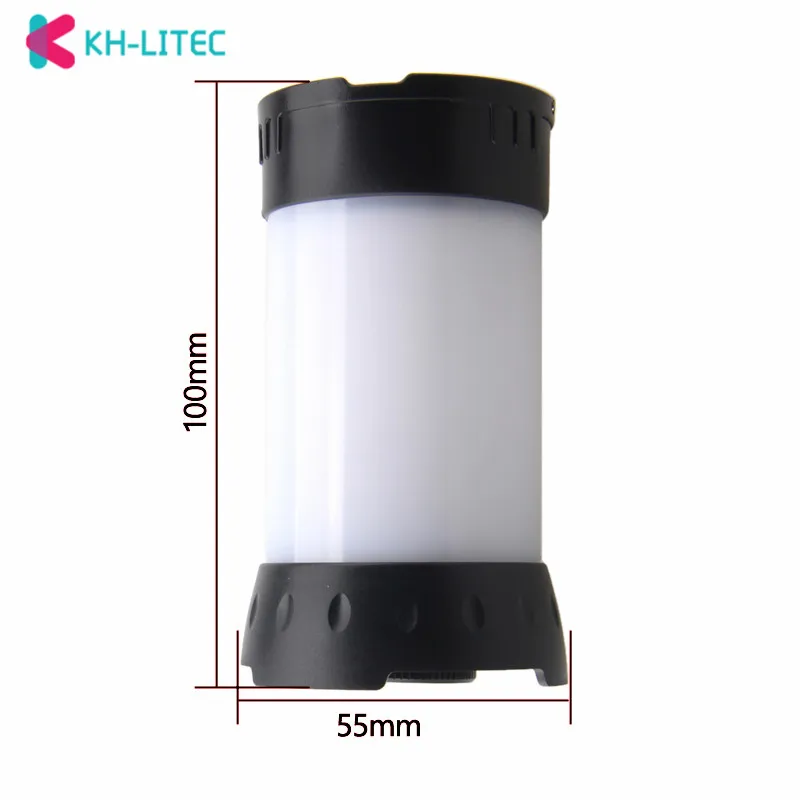 Magnetic Portable White Red Camping Lantern USB Rechargeable 5 Level Brightness Hanging Tent Emergency Flashlight 18650 Battery