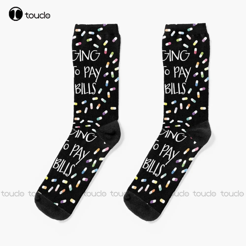 Slinging Pills To Pay The Bills 2 Socks Socks For Men Personalized Custom Unisex Adult Teen Youth Socks 360° Digital Print