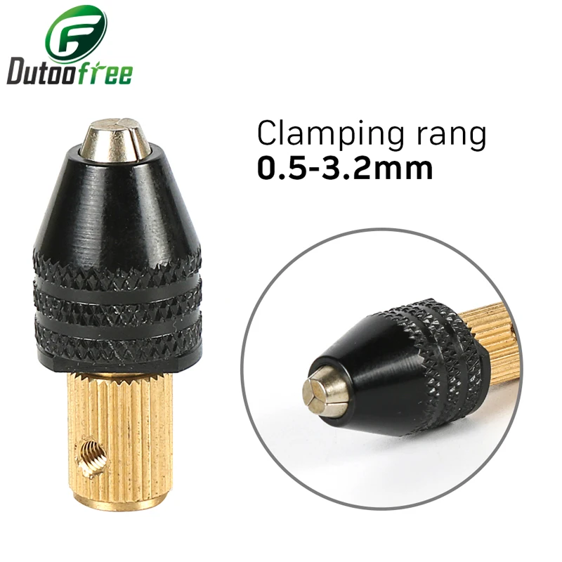 Power Tools 1pc 3.17mm Electric Motor Shaft Mini Chuck Fixture Clamp 0.5mm-3.2mm Small To Drill Bit Micro Chuck Fixing Device