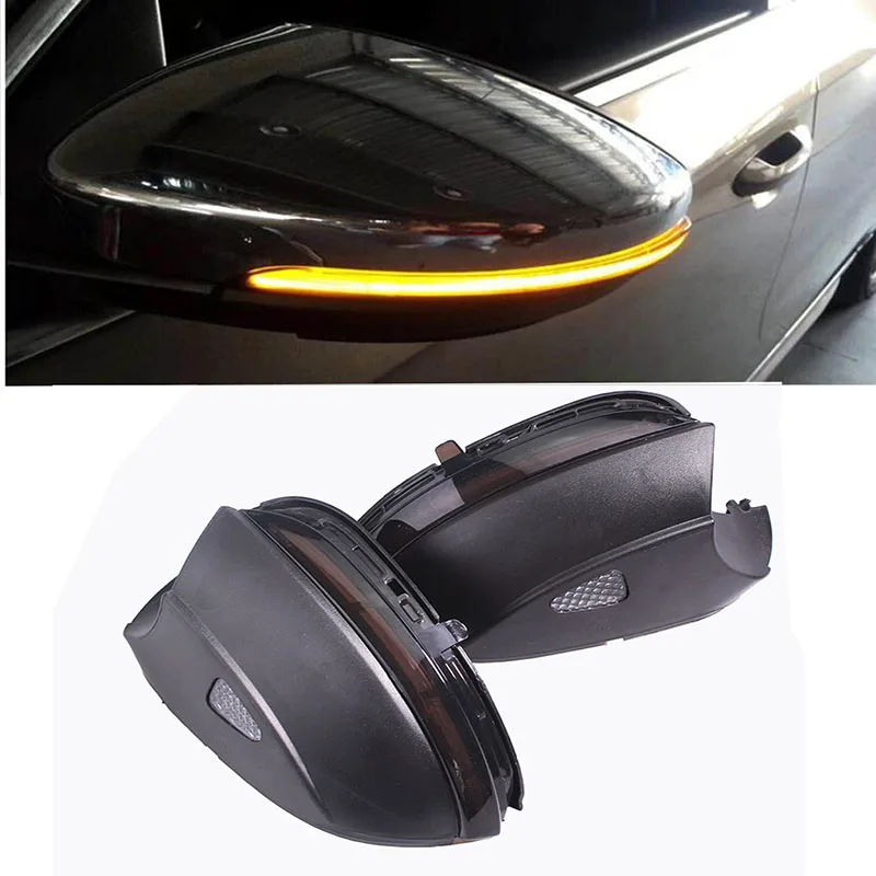 

Dynamic Mirror Indicator Blinker Side LED Turn Signal Light Sequential for VW Scirocco MK3 Passat B7 CC EOS Beetle