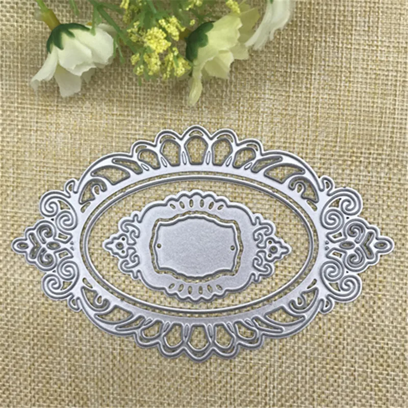 Lace flower frame Metal Cutting Dies For DIY Scrapbooking Album Embossing Paper Cards Decorative Crafts