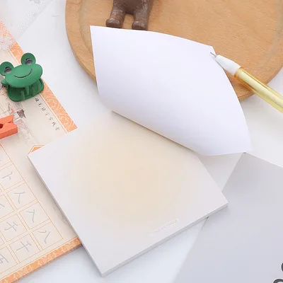 Net Red Girl Heart Gradiasi Color Sticky Note Macaron Color Memo N Times Sticky Note Paper Can Tear Student Sticky Notes