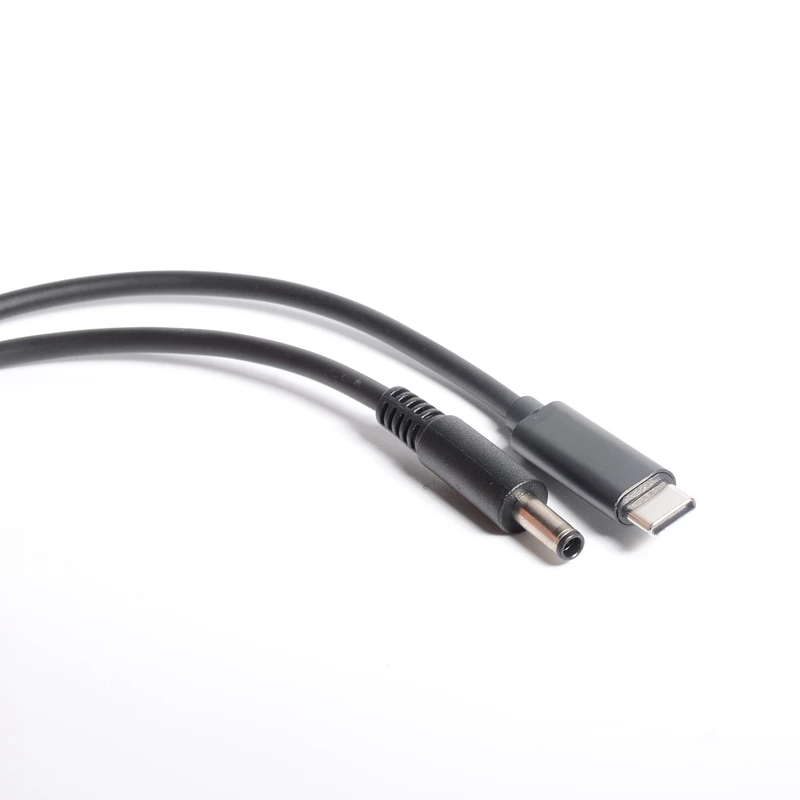 Convertidor de enchufe Dc USB tipo C PD a conector de 4,5x3,0mm/4,5x0,6mm, Cable de carga para ordenador portátil Dell Latitude 13 3379 XPS13 9333