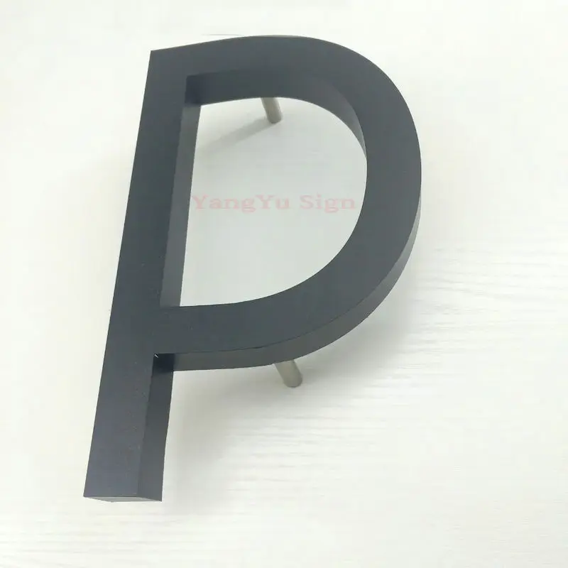 Custom 3D stainless steel metal letters sign billboard name letter signages