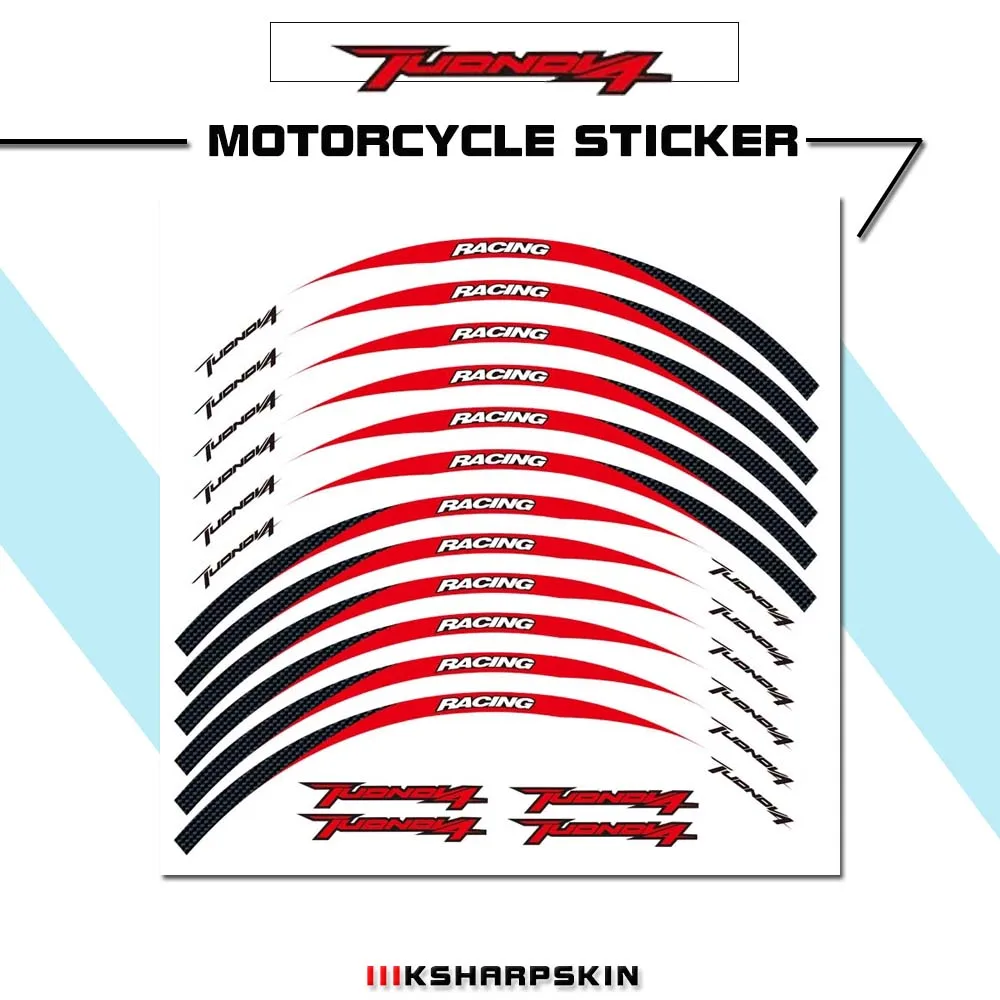 

Reflective and waterproof high-quality stickers for motorcycle inner rims are suitable for Aprilia TUONO V4 TUONOV4