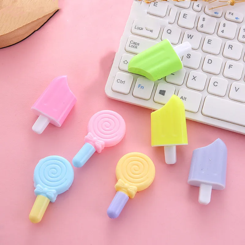 20Pcs Cute Lollipop Ice Cream Ballpoint Pen Bridesmaid Gift Kids Birthday Baby Shower Guest Party Favors Pinata XMAS Goodie Bag