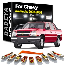 BADEYA 14Pcs LED Interior Map Dome Light Kit For Chevrolet Chevy Avalanche 2002 2003 2004 2005 2006 Car Led Lamp Canbus No Error