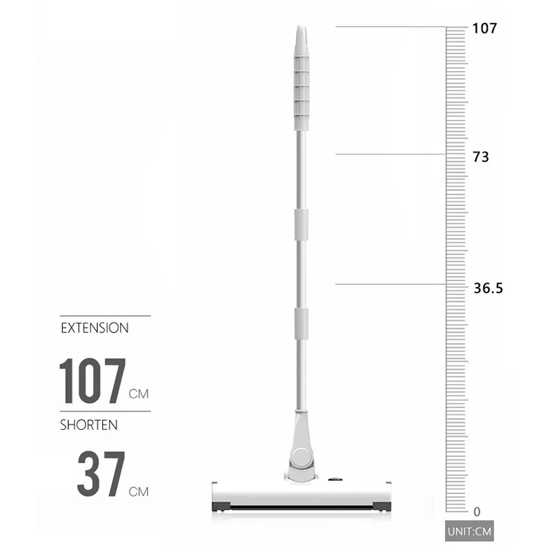 Balayeuse sèche et humide portative, Rechargeable par USB, aspirateur domestique sans fil avec collecteur de poussière automatique, 1200mAh
