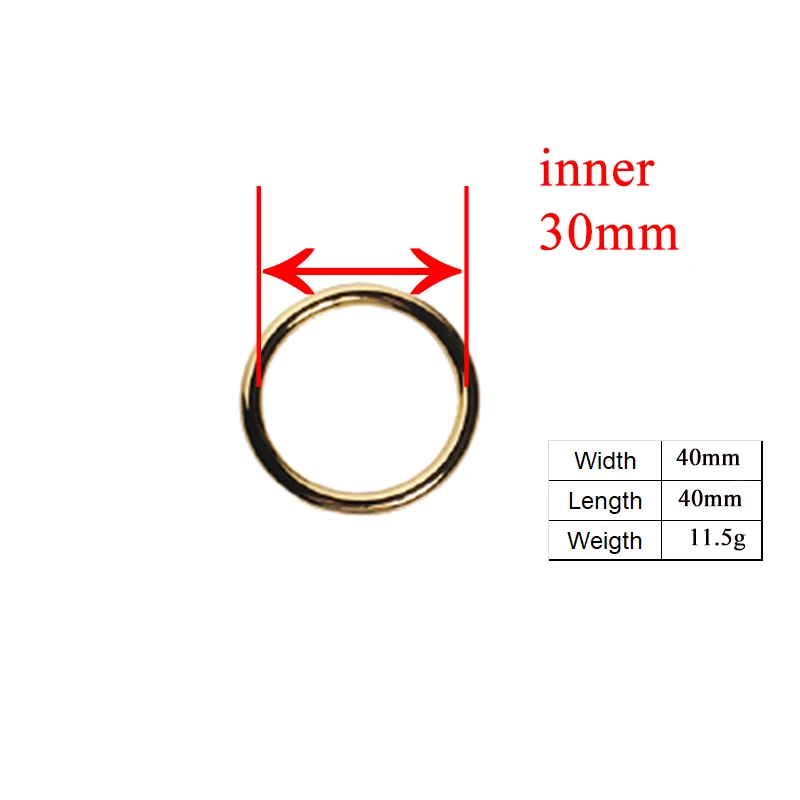 1pc Optional color metal plating ring 30mm hardware accessories for DIY dog collar dog leash backpack with webbing bag