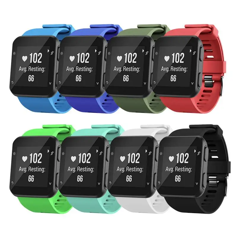 Colorful Sport Wrist Straps For Garmin Forerunner 35 Smart Watch Band Silicone Replacement WatchBand Bracelet Screwdriver Correa