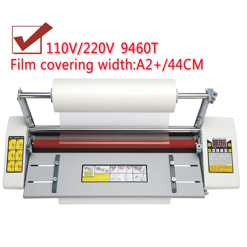 9460T Hot roll laminating machine A2 Four Rollers Laminator laminator High-end speed regulation  thermal laminator 220V 110V