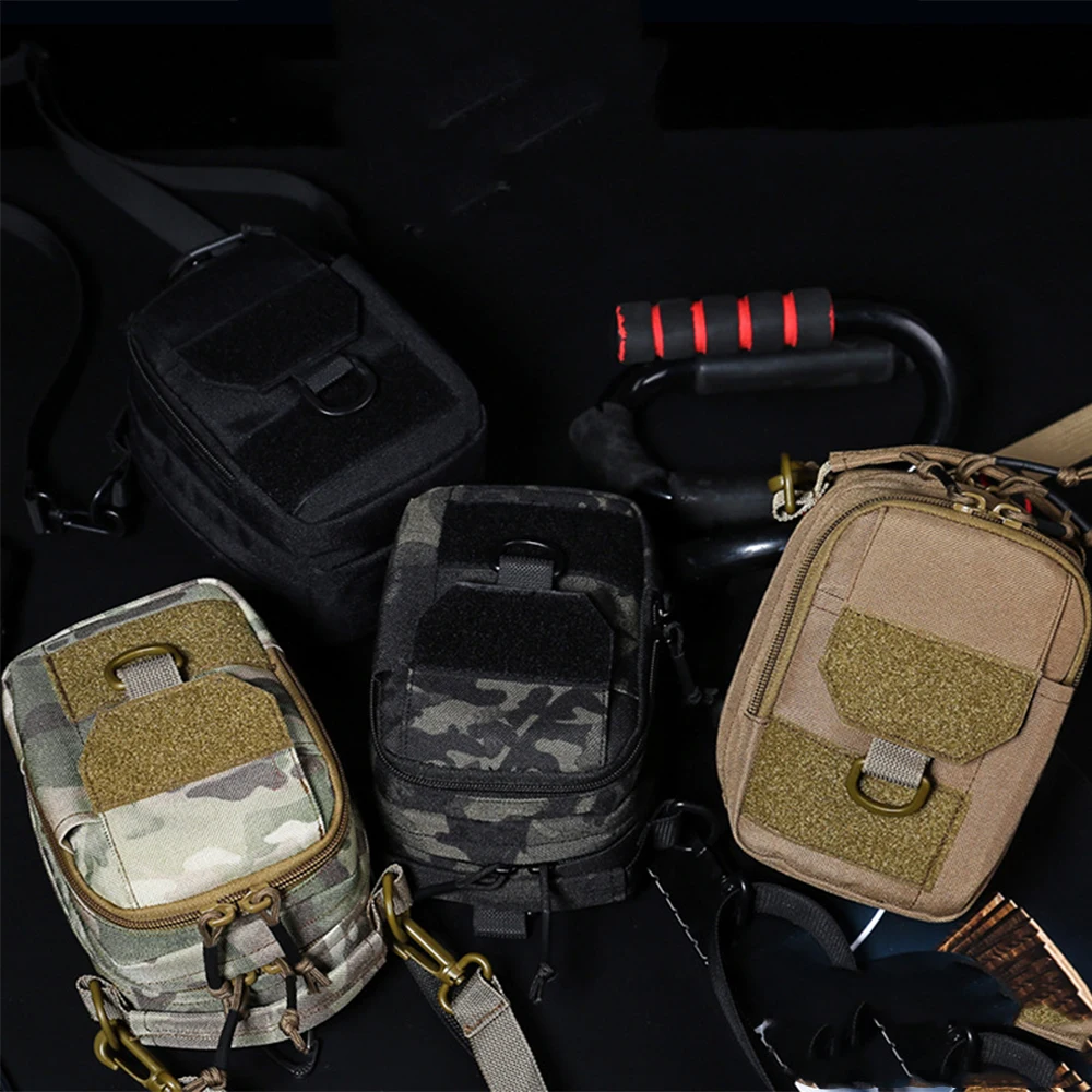 Outdoor Tactical Molle Backpacks Camping Bag Pouch Belt Waist Backpack Sport Running Pouch Travel Shoulder Crossbody Bags  X220D