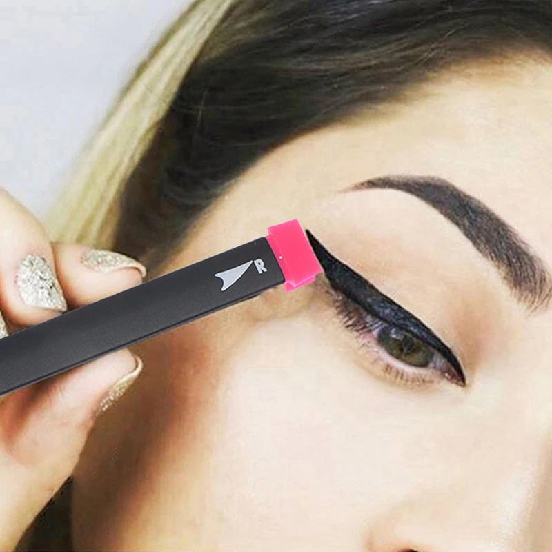 2 größe Briefmarken Eyeliner Werkzeug Make-Up Pinsel Neue Flügel Stil Cat Eye Frauen Kosmetische Schönheit Werkzeug