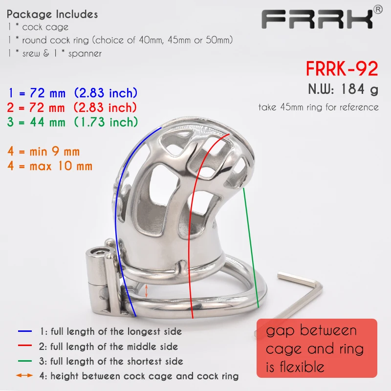 FRRK Metal Chastity Cage Sex Toys for Man Adult Supplies Steel Male Strap Belt Couple Penis Rings Sexyshop Erotic Accessories