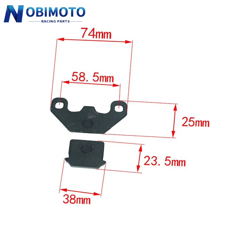 New Motrocycle Brake Shoe Sets DISC BRAKE SHOES SET PADS Brake Disks Brake Pad Pads For 50 70 90 110 125cc ATV DIRT BIKE DS-127