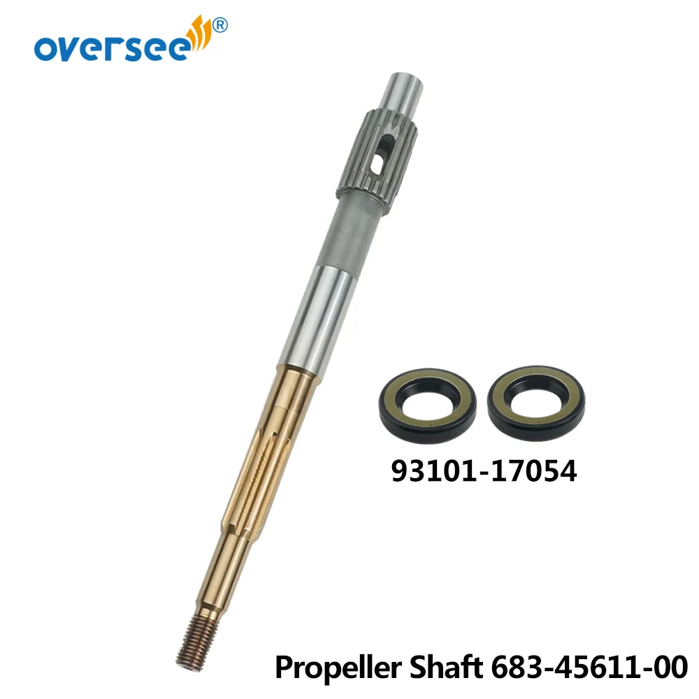 

683-45611 Propeller Shaft For Yamaha Outboard Motor Powertec 9.9HP 15HP 2 Stroke 683-45611-00 Parsun F15-06070001