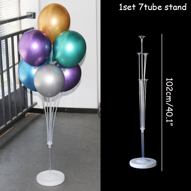 Transparent Tubes Balloon Stand Balloon Holder Column Confetti Balloons Baby Shower Birthday Party Wedding Xmas Decor Supplies