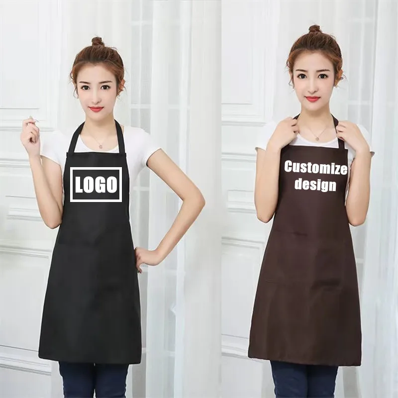 Apron private custom LOGO female kitchen Apron funny sexy dinner waiter adult cooking kichen accessories OEM Factory wholesale