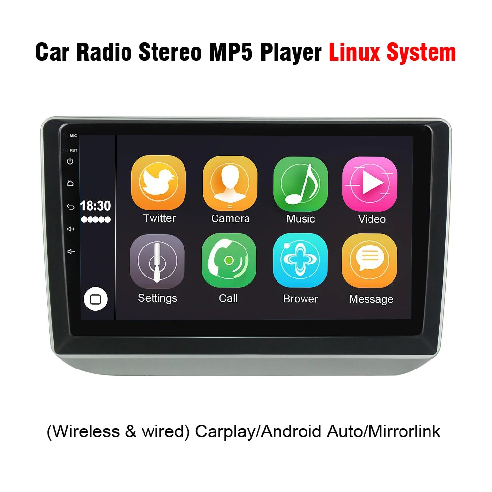 10.1 inch Car Radio Stereo MP5 Player for Skoda Fabia 2008-2014 with Bluetooth Wifi Support Carplay Android Auto Mirrorlink