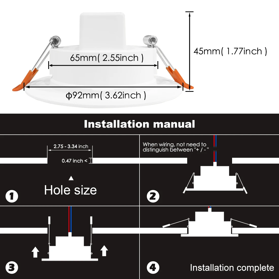 LED typu Downlight Spot LED wpuszczone inteligentne sufitowe z możliwością przyciemniania 7W okrągłe Plafond światła 220V 110V kolor RGB zmiana