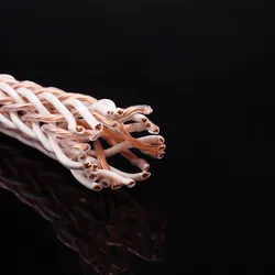 HIFI 12TC 7N OCC24 Strand Braided Audiophile cable HIFI main audio cable single crystal copper speaker line scattered line