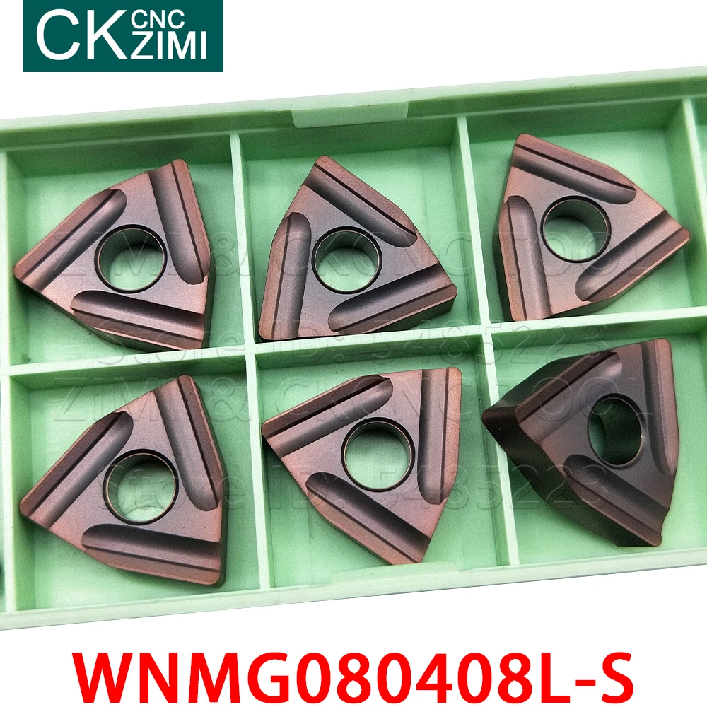 10P WNMG080408L-S BP1125 WNMG 080408L S Carbide Miếng Lót Làm Khe Lưỡi Dao Biến Dạng Kim Loại CNC Tiện Dụng Cụ Bằng Thép Không Gỉ