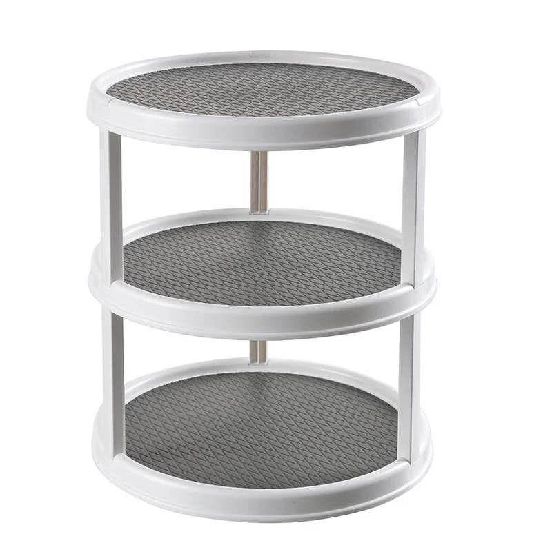 2/3 Tier 360 Degree Rotating Turntable for Kitchen Cabinet Spice Rack Pantry Seasoning Organizer Storage Shelf Display Stand