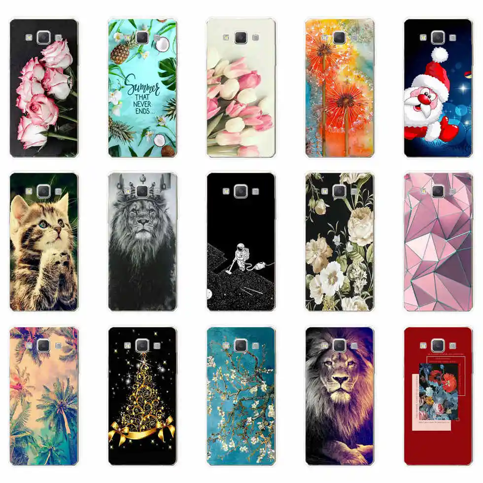 Case for Samsung Galaxy A5 2015 Phone Case Soft Silicone Cover flower for Samsung A5 A500H A500F 5.0 inch Phone Case Coque