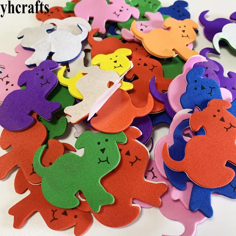 1bag/LOT.Mix Dog foam stickers,Kids DIY toy.Scrapbooking kit.Early learning educational toys kindergarten crafts.Activity items.