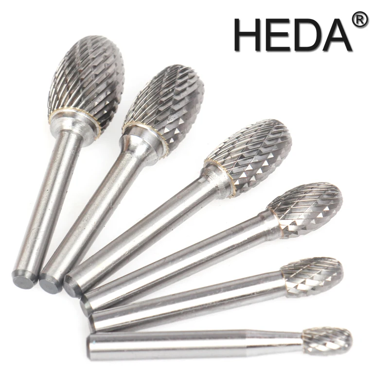 EX-Series Tungsten Carbide Burr Bit Rotary Files Milling Cutter Engraving Heads Hand Tools Set For Grinding Metal Wood Carving