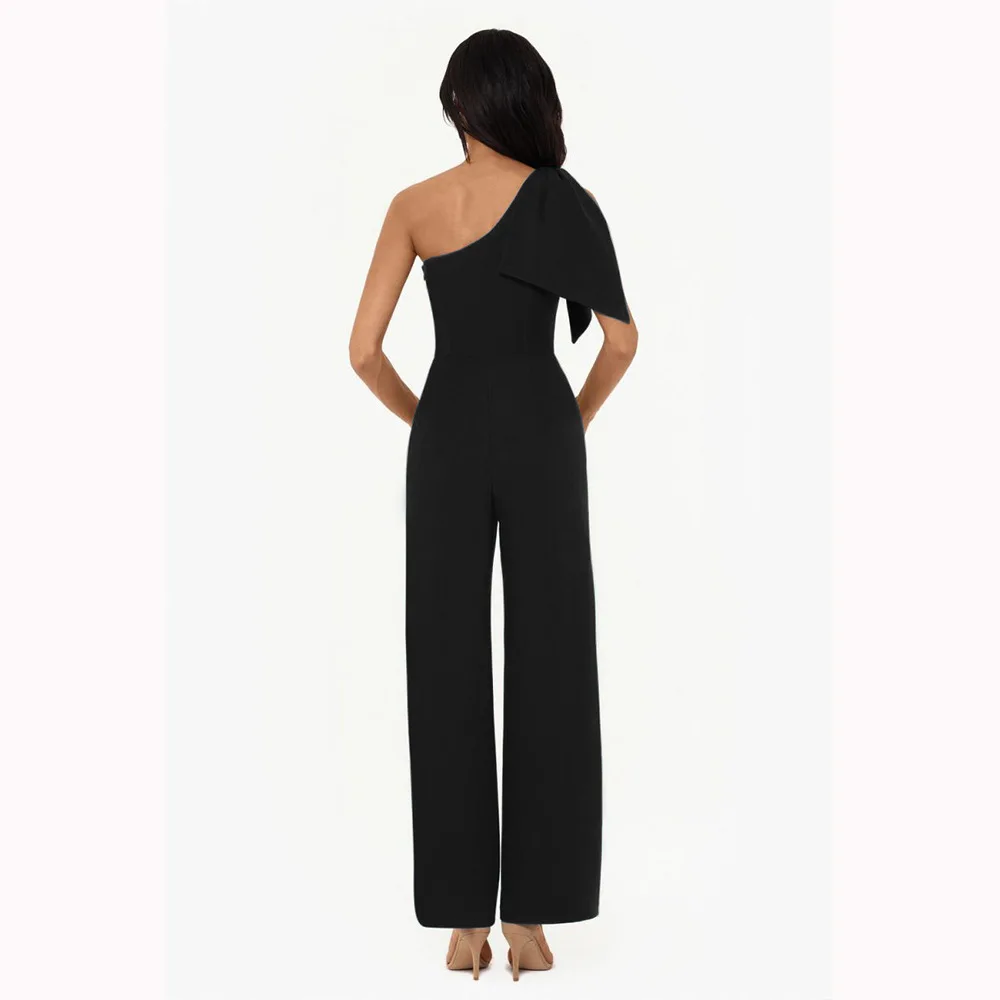 2020 mode Frauen Bodycon Overall-spielanzug Schwarz Eine schulter Abend Club Overall Casual Sexy Frauen Jogging anzüge A2965