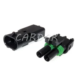 1 Set 2 Pin 12015792 12010973 Auto Injector Socket AC Assembly Waterproof Automobile Connector