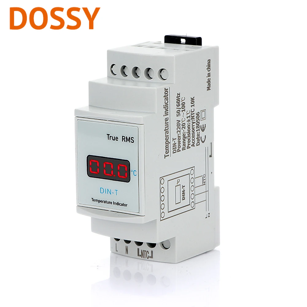 Thermostat DIN-T 220V temperature indicator display temperature of enviroment