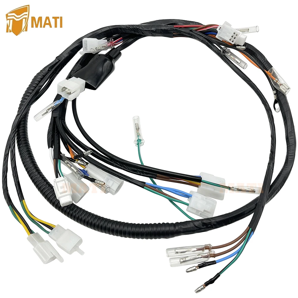 Wire Wiring Harness for Yamaha Warrior 350 YFM350 YFM350X 1996 3GD-82590-30-00 18AWG-20AWG wire T2 Red Copper