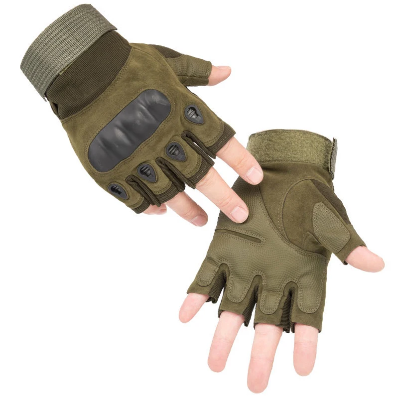 New Cycling Non-slip Wear-resistant Gloves Protective Half-finger Outdoor Training Full-finger Motorcycle Tactical Gloves