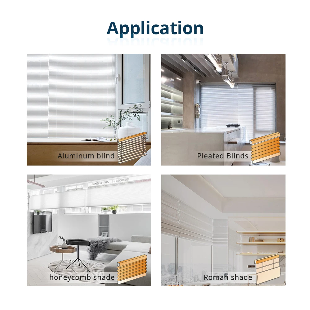 Zemismart-Motor de persiana eléctrica con batería para persianas de aluminio, Motor de persiana motorizada Broadlink RF, Control remoto