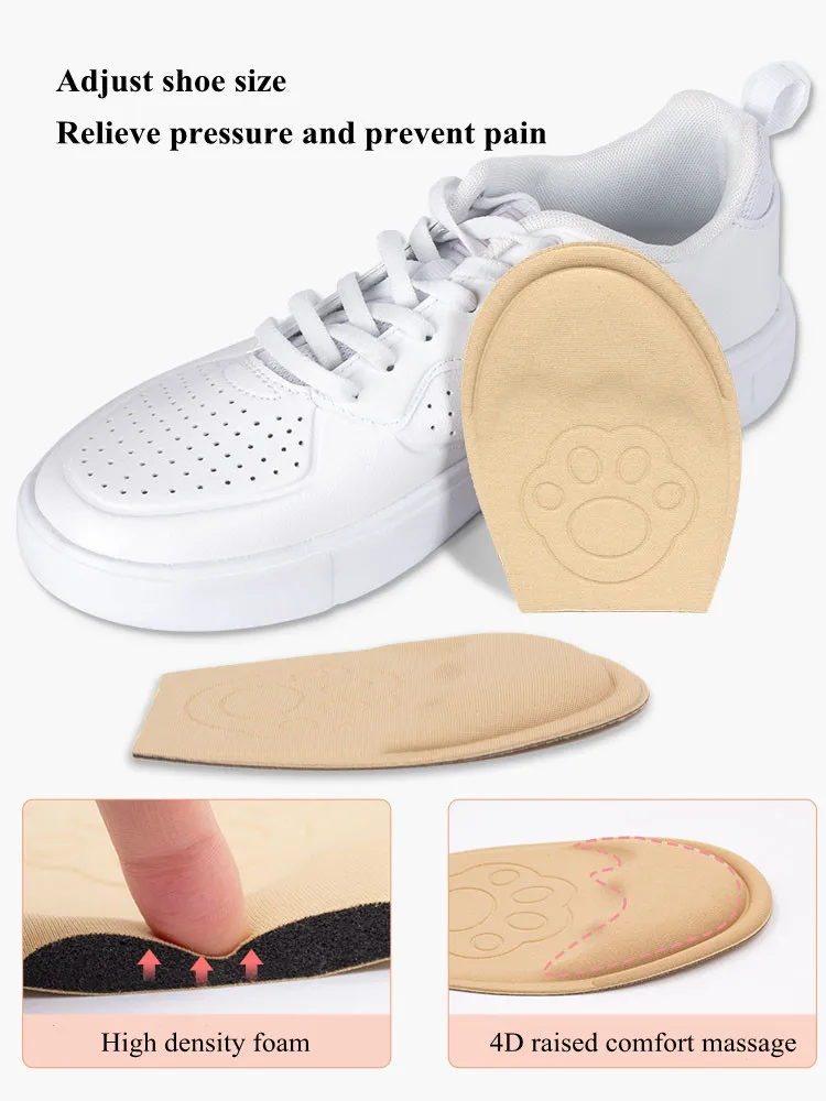 1 Pair Soft Sponge Forefoot Cushion Pads, Toe‑Guard Half‑Size Shoe Inserts, Comfort Foot Care Pads for Women High Heel Shoes