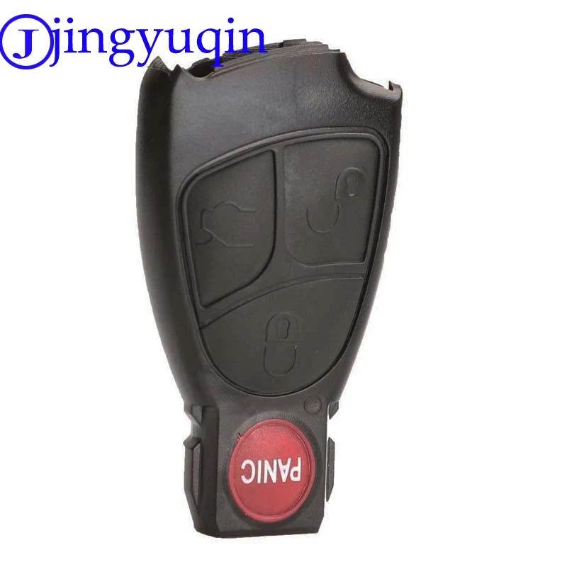 jingyuqin Replacements 2/3/4 Buttons Remote Car Key Fob Case Cover Shell For Mercedes Benz B C E ML S CLK CL Smart Key