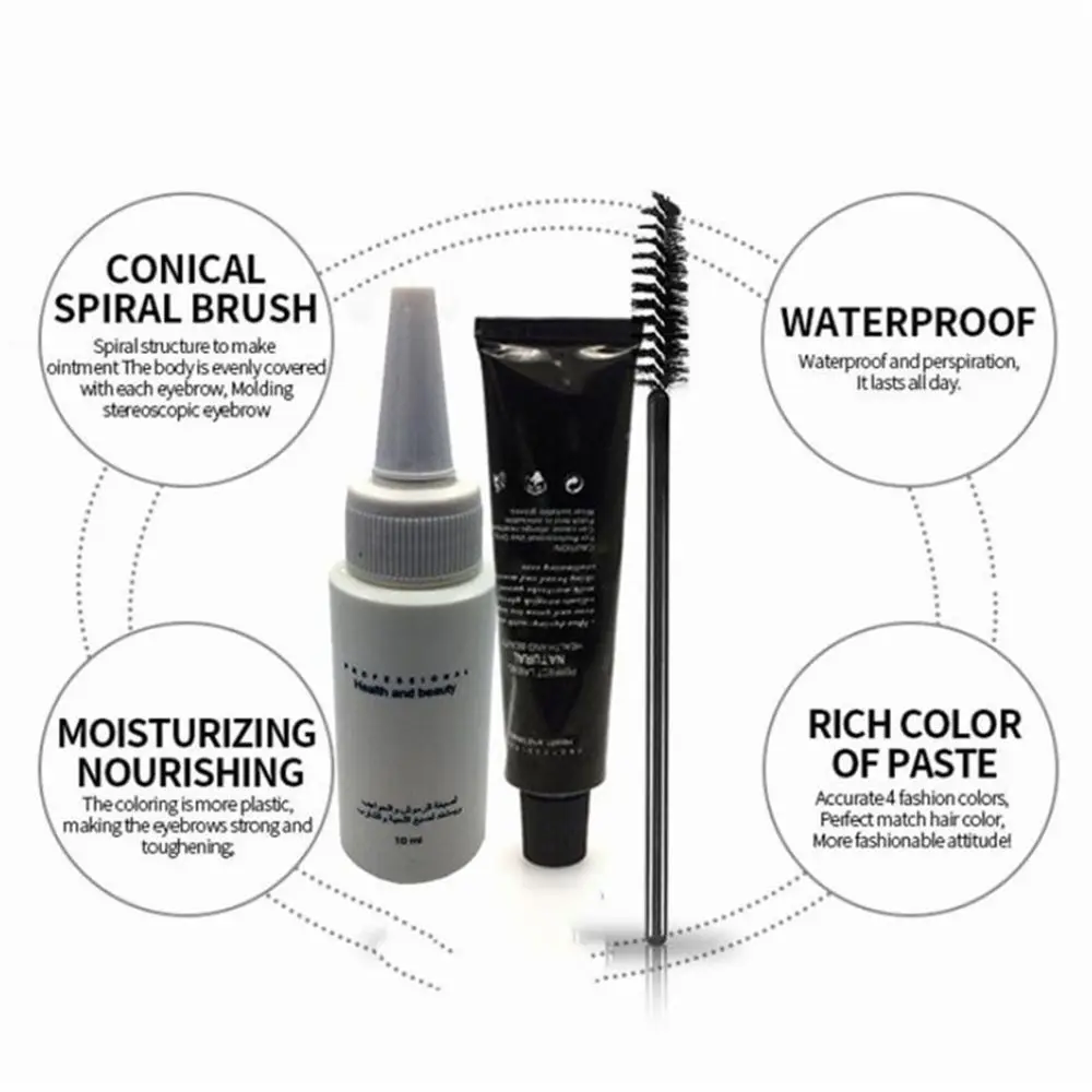 Vendita calda Super durevole duraturo trucco occhi sopracciglio tinta crema cosmetica Set ciglia Mascara Enhancer