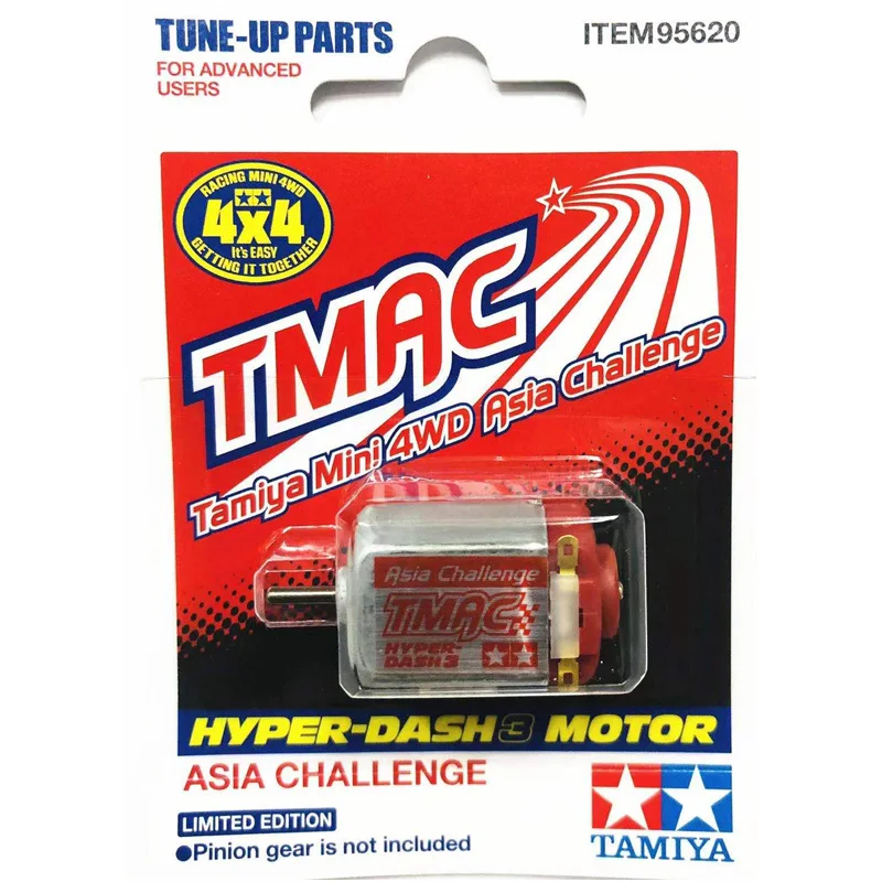 TAMIYA 95620 TMAC Mini 4WD 2021 Asia Challenge Hyper DASH Motor DASH3 Single Shaft Motor for Car Model の実際の使い方と性能評価