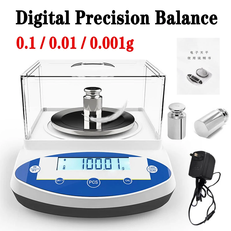 

200g-3000g Digital Analytical Balance Laboratory Scales Microbalance Electronic Precision Balance Scale Range 0.001g Resolution