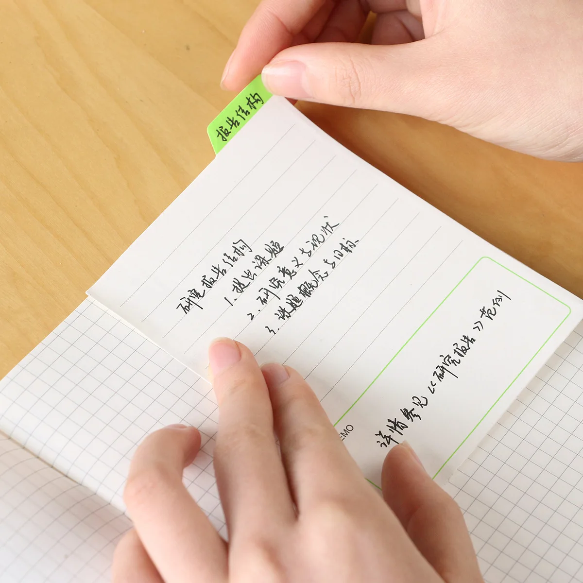 SKYSONIC Self-Adhesive Sticky Memo Note Chink List Daily Monthy Weekly Planner Notepad Notebook Kawaii Stationery Supplies image 5