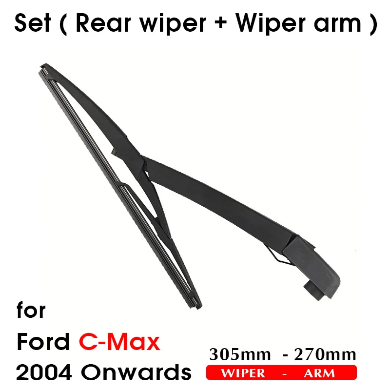 Car Wiper Blade Rear Back Window Windscreen Windshield Wipers Auto Accessories For Ford C-Max Hatchback 305mm 2004 Onwards