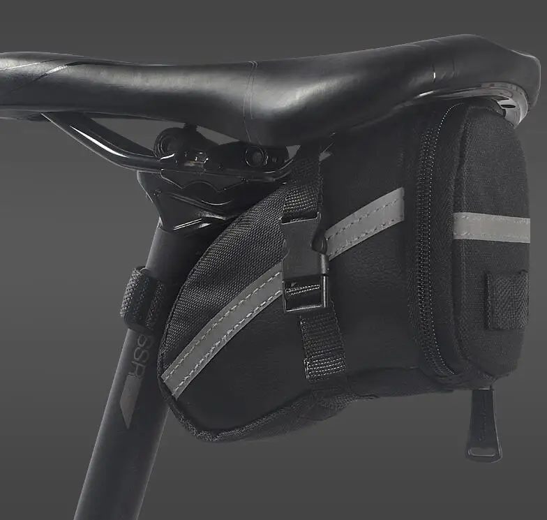 ROSWHEEL NO LOGO Portable Waterproof Bike Bicycle Seat Pouch Bicycle Tail Rear Pannier Cycling Saddle Bag Tool case storage bag