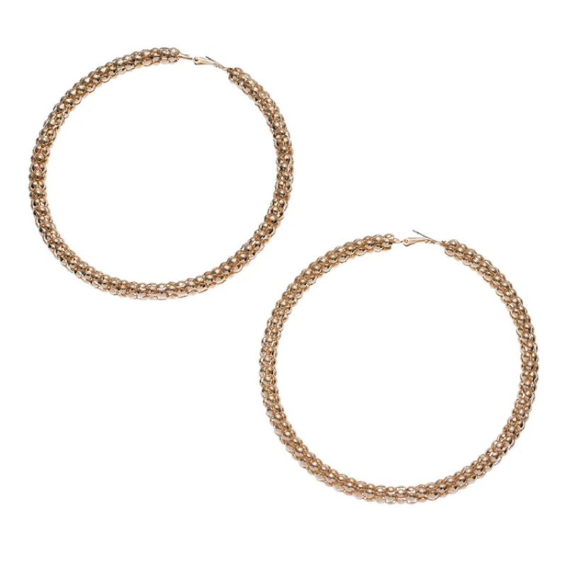 Ethnic 1pair New 10CM Hoop Round Earrings vintage Fashion Big Round Drop Earrings Elegant Jewelry Christmas Gifts Wholesale