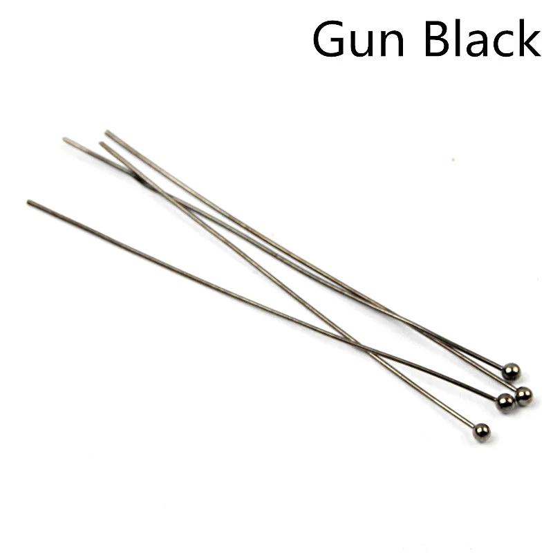 20-50mm Metal Ball Pins Gold Color/Silver Color/Rhodium/Bronze Head Ball Pins Handmade Jewelry Findings Making DIY Needles